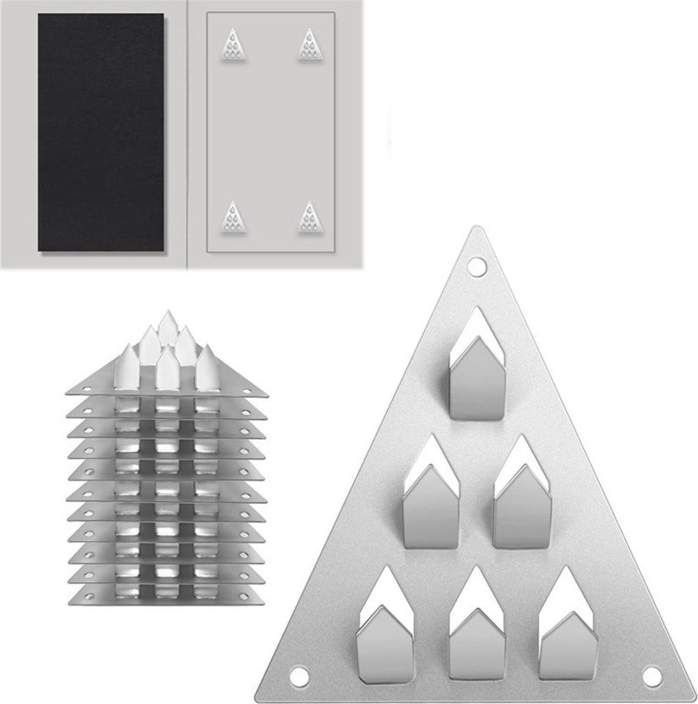 INF 12 Stück Akustikplatten Befestigungsclips - Dreieck Schallisolierung