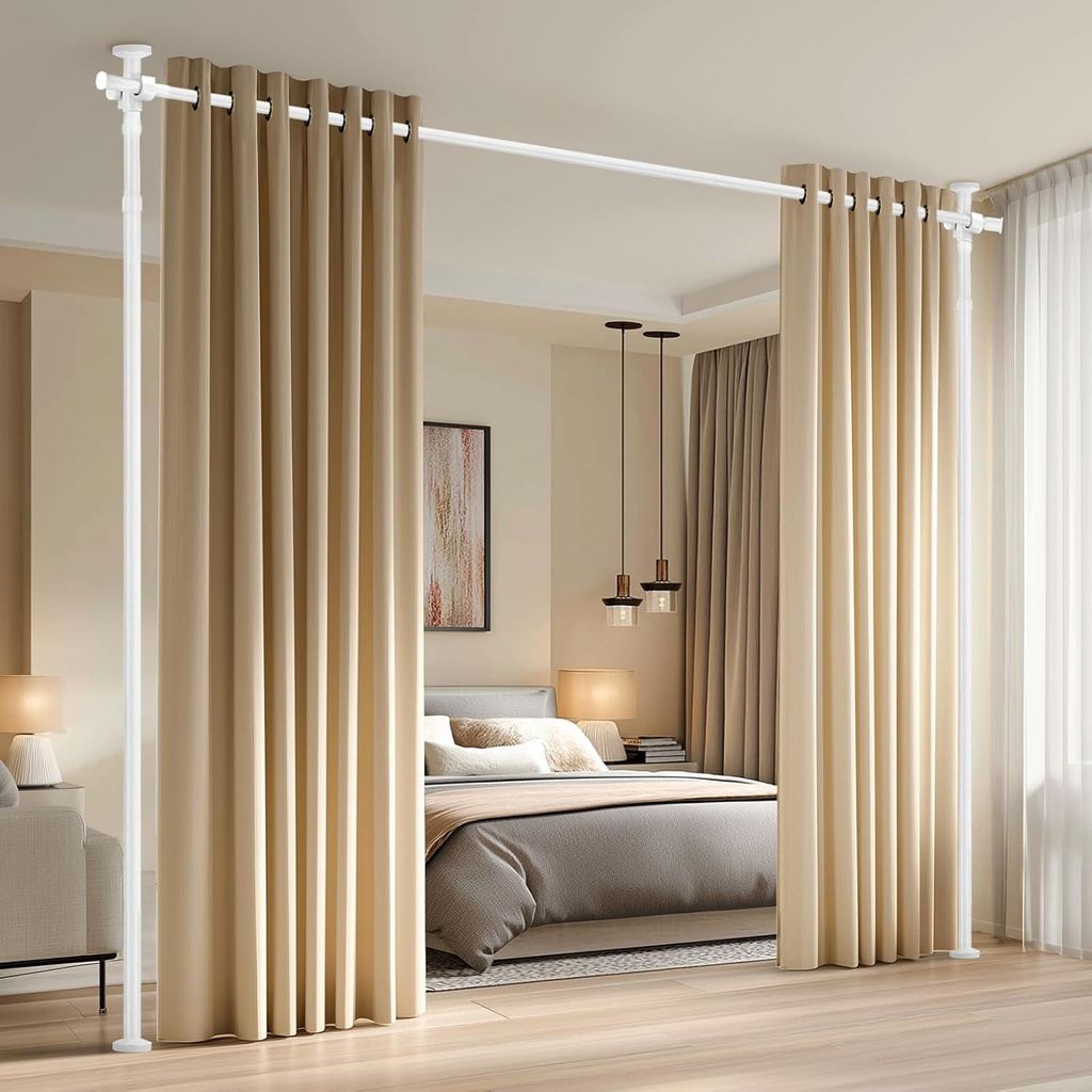 Izbová priečka deliaca stena, V110-300 x Š89-254 cm, biela, Obrázok produktu 