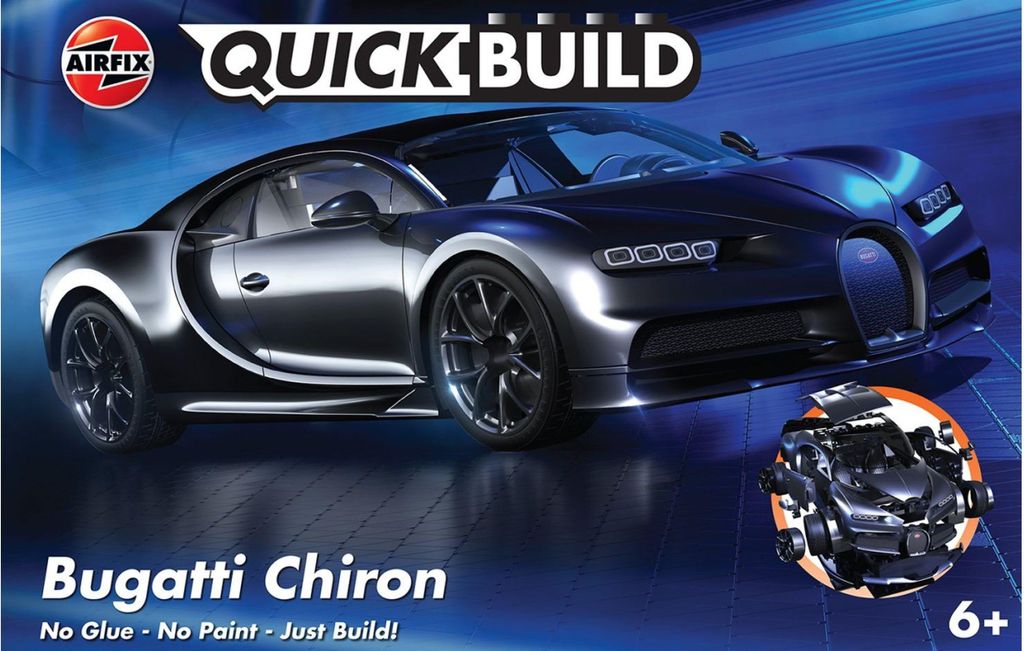 Bugatti Chiron Airfix Quickbuild - Noir Image du produit 