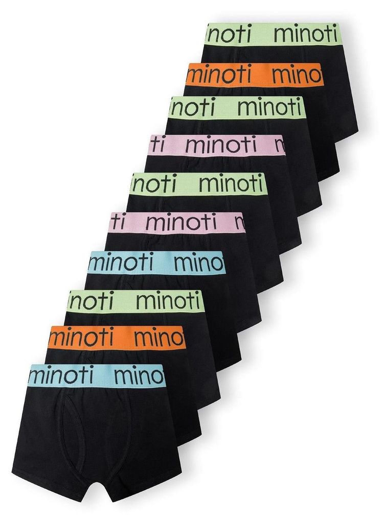 Minoti Unterwäsche Baumwolle elastisch Schwarz Gr. 104 für Jungen