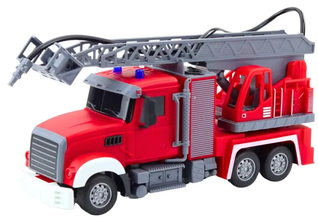 Camion de pompiers 1:24 à jet d'eau réel et flèche mobile multidirection - 2