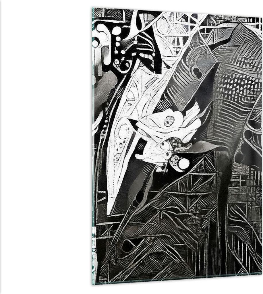Bilder auf glas - Einteilig - Abstraktion modern - 80x120cm - Glasbilder - Wandbilder - Bilder - zum Aufhängen bereit - Wanddekoration aus Glas - ...