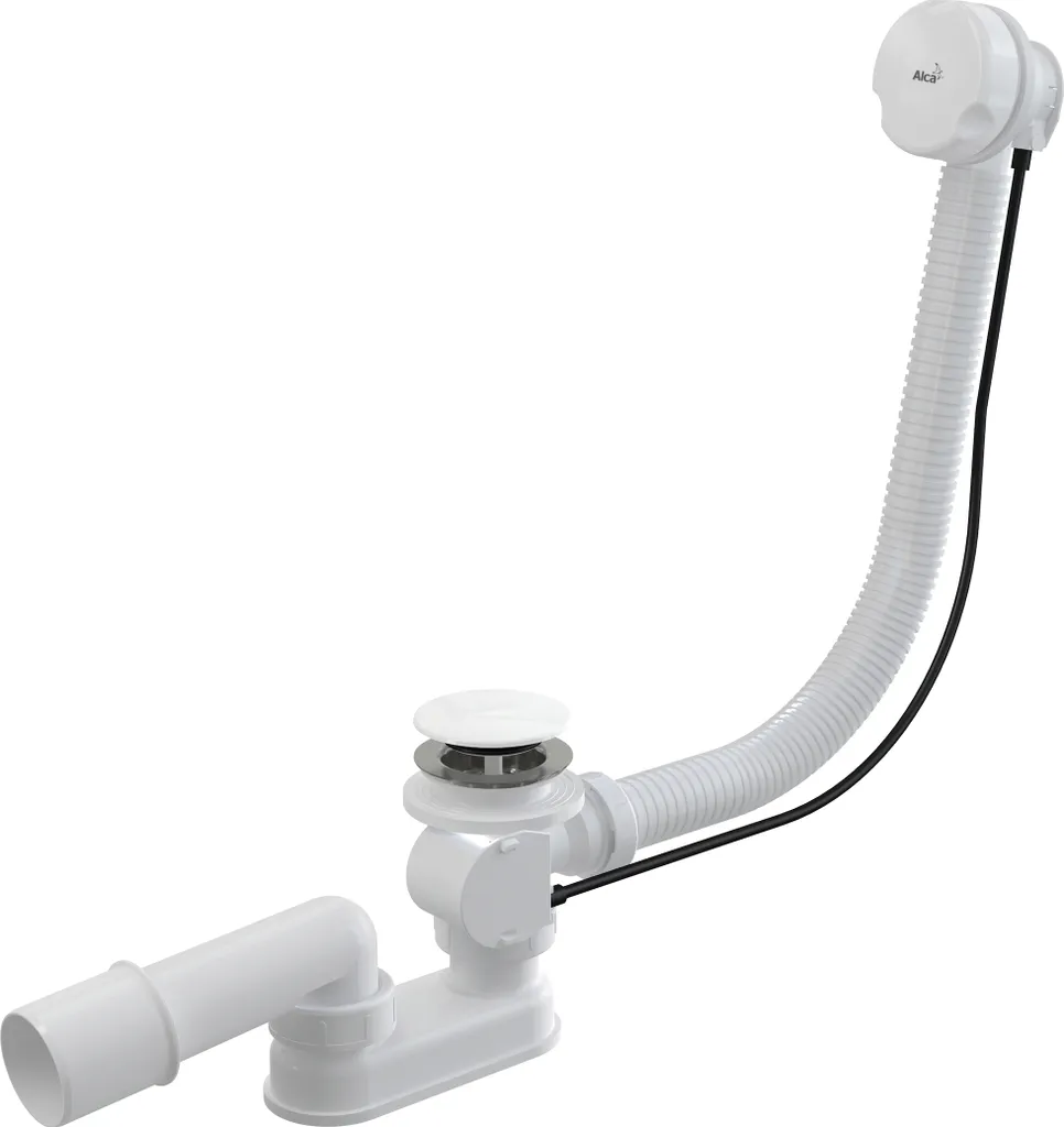 Alcadrain A51BM Scarico Vasca Automatico Bianco - Kit Completo Professionale