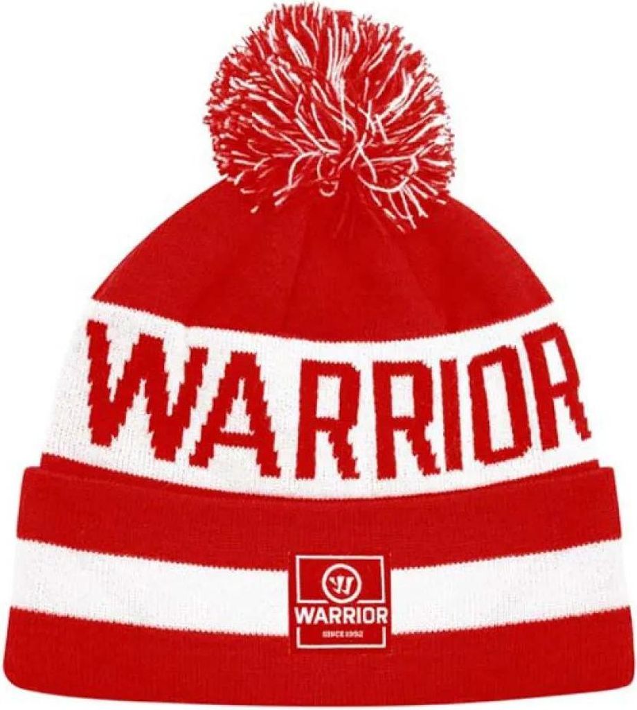 Warrior Team Toque Bommelmütze , Farbe:rot/weiß