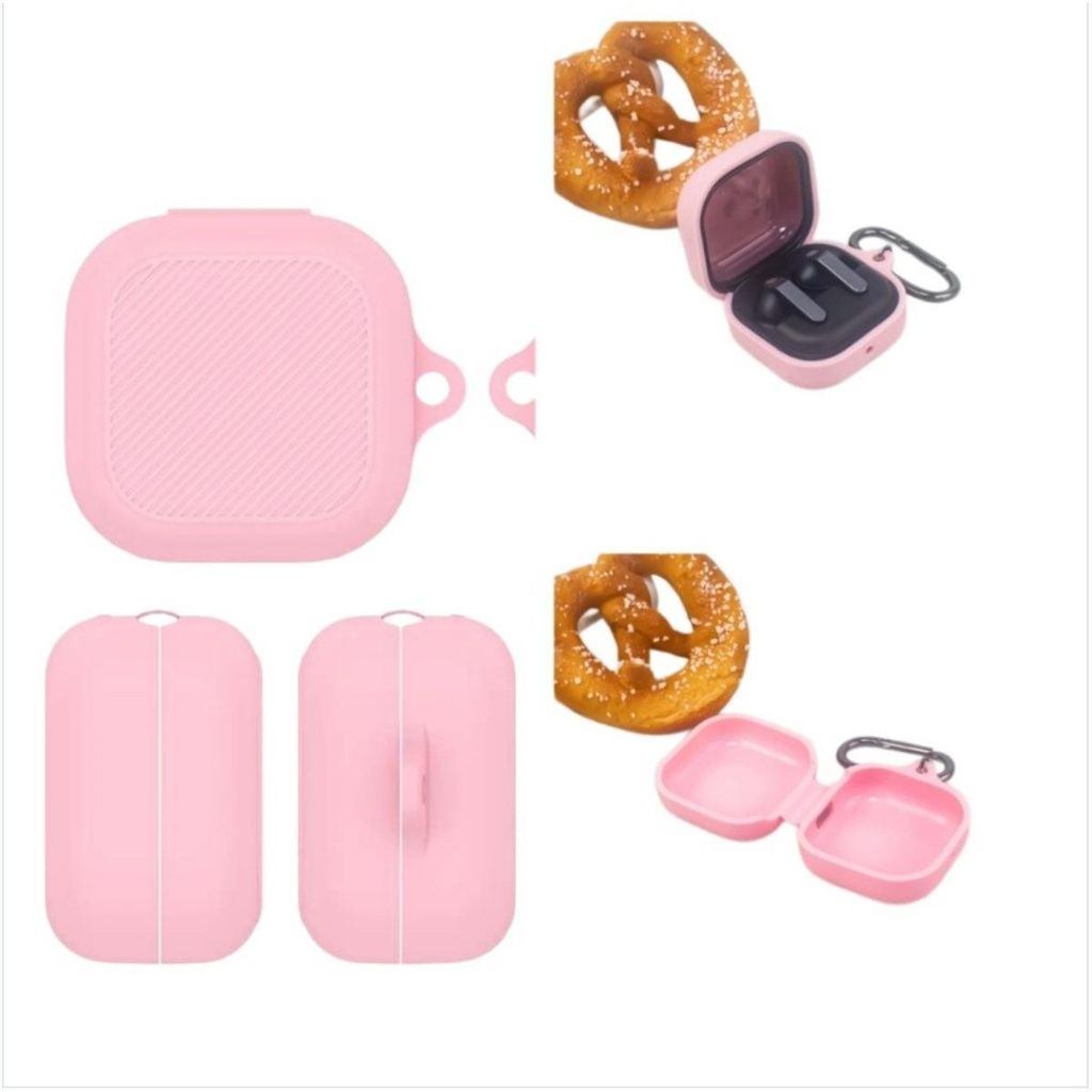 INF Silikonhülle für Galaxy Buds 4 Pro und Buds 4 7.6x4.9x3.7cm wasserfest Rosa