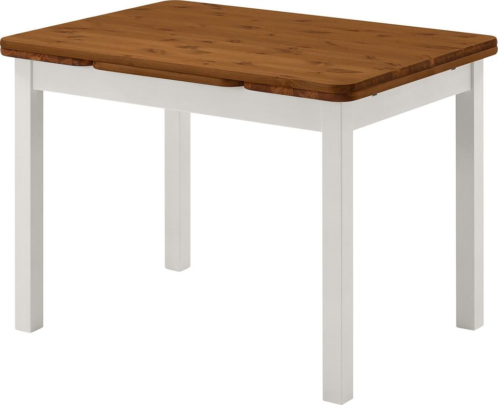 home24 Esstisch mit Ansteckplatten - Kiefer Massiv Produktbild 