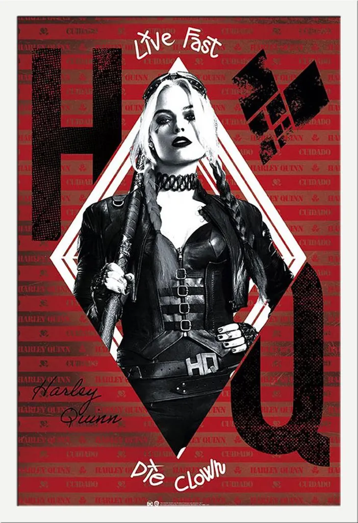 Regalo Harley Quinn: Poster Incorniciato Shinsuke Bianco 61x91