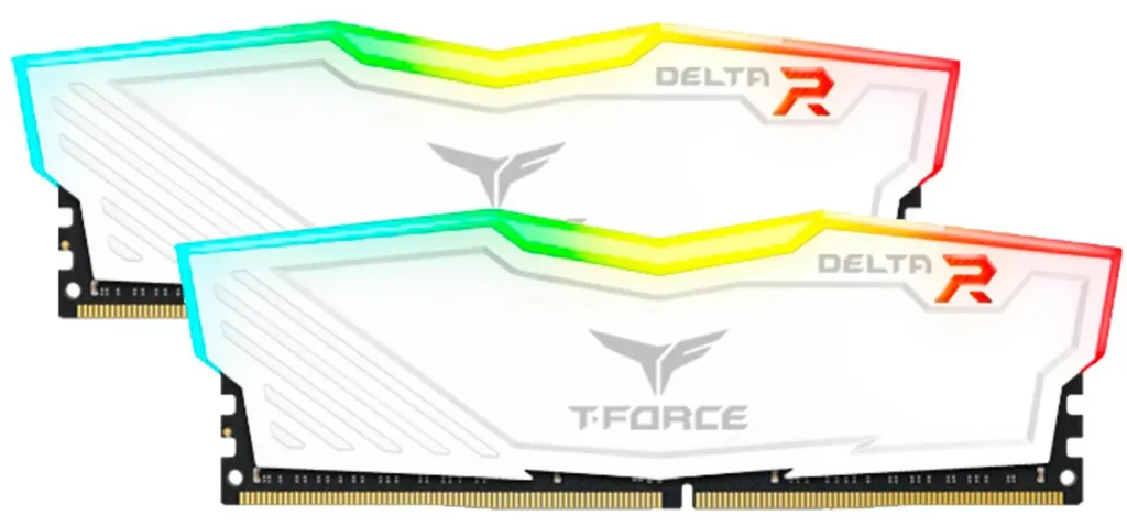 Mémoire Gamer T-Force Delta RGB 16 Go DDR4 avec Éclairage 120° Grand Angle