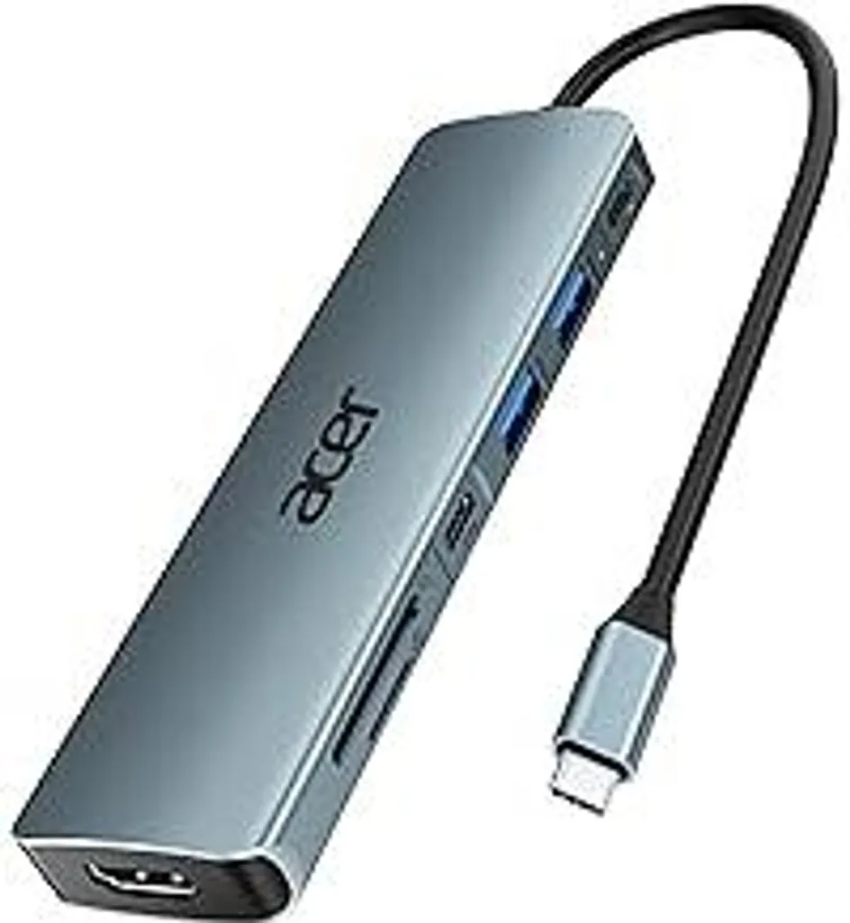 Hub USB C Viaggio Acer: Adattatore 7 in 1 4K HDMI per iPhone 15/16