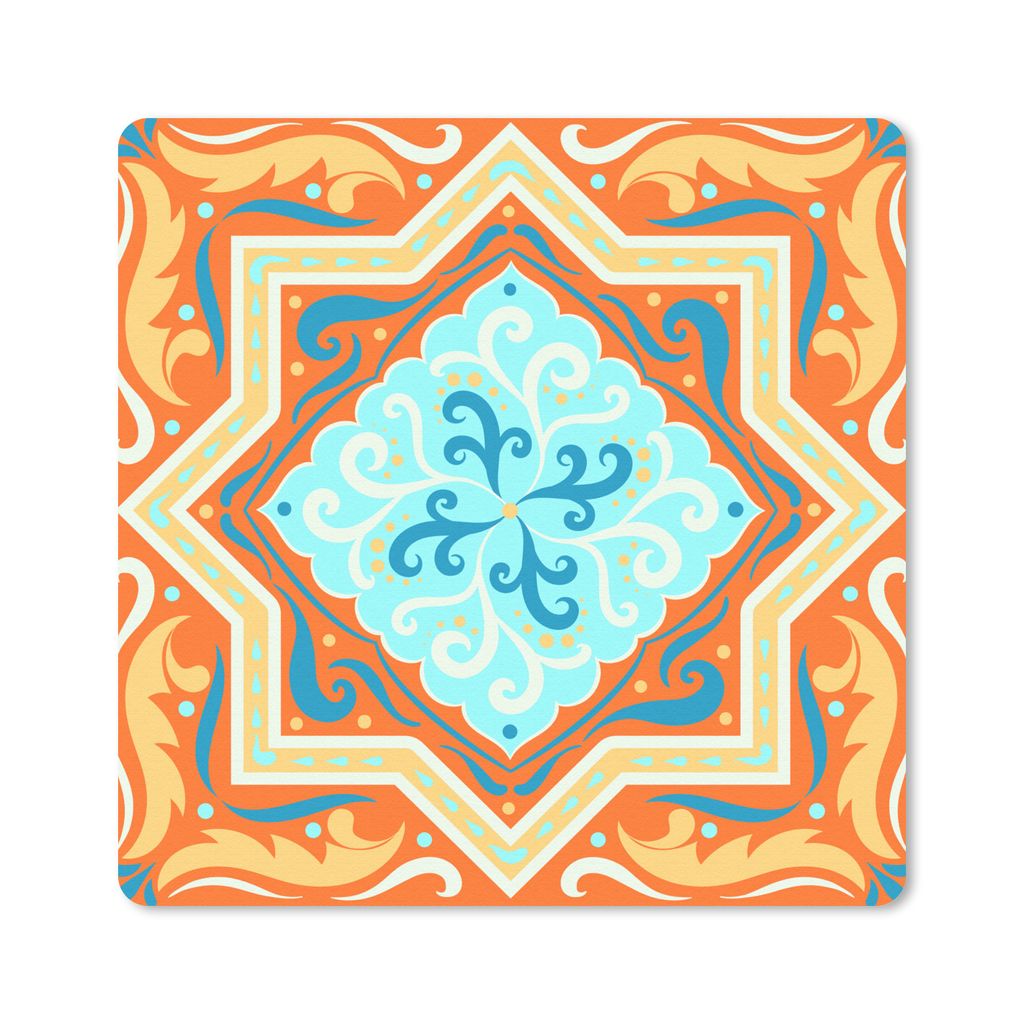 MuchoWow® Mauspad Mousepad Geometrische Formen - Blau - Produktbild 