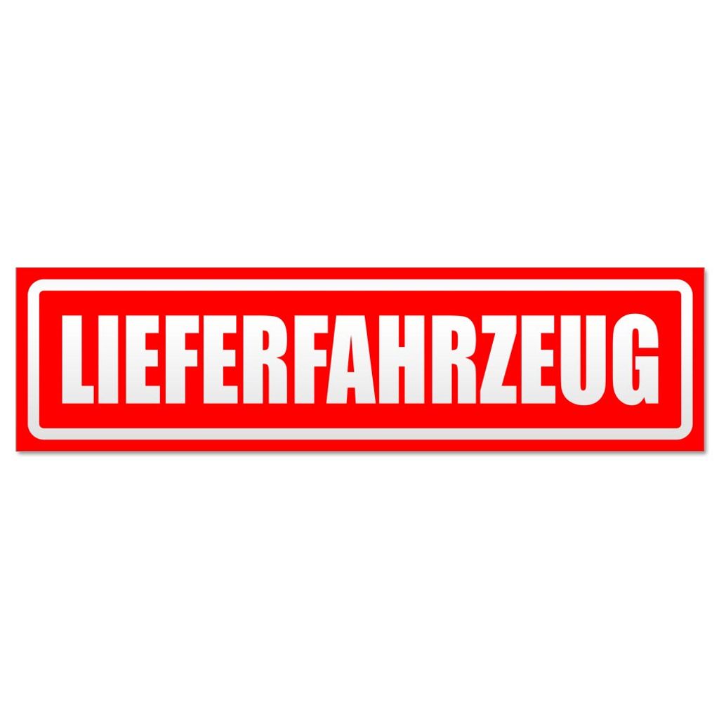 Lieferfahrzeug invertiert Magnetschild Schild magnetisch