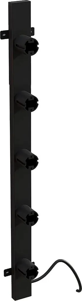 Sèche-serviettes électrique 30 Watt noir mat - Format slim 38 cm