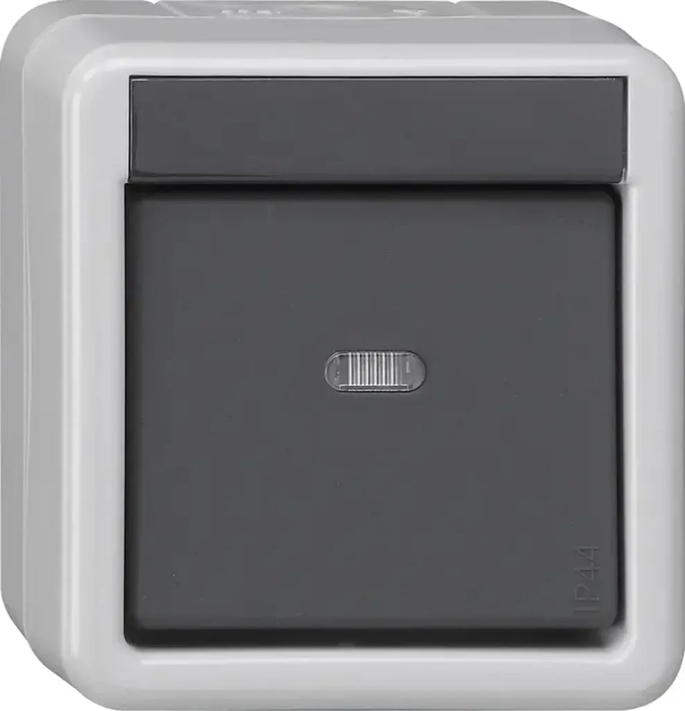 Interrupteur Gira KNX Taster-BA 1f gris AP interrupteur domotique