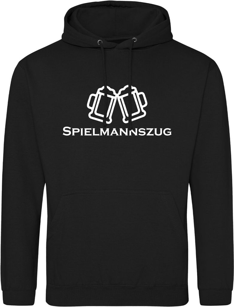 Huuraa Uni Hoodie Spielmannszug Schützenfest L Deep Black Vegan Sweatshirt Geschenkidee