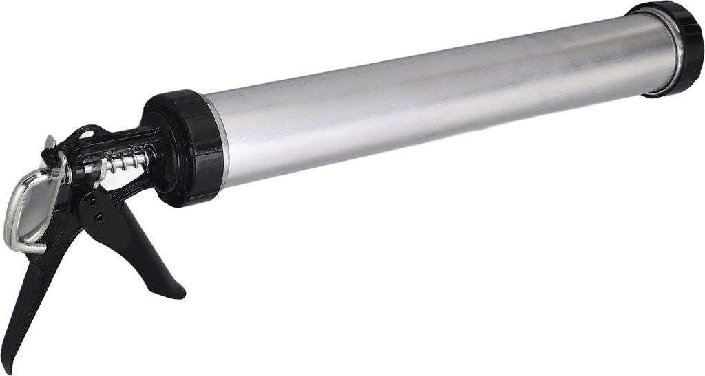 1St. Aluminiumrohr Silikon-Abdichtungspistole 600ml Abdichtungswerkzeug mit 10 Düsen