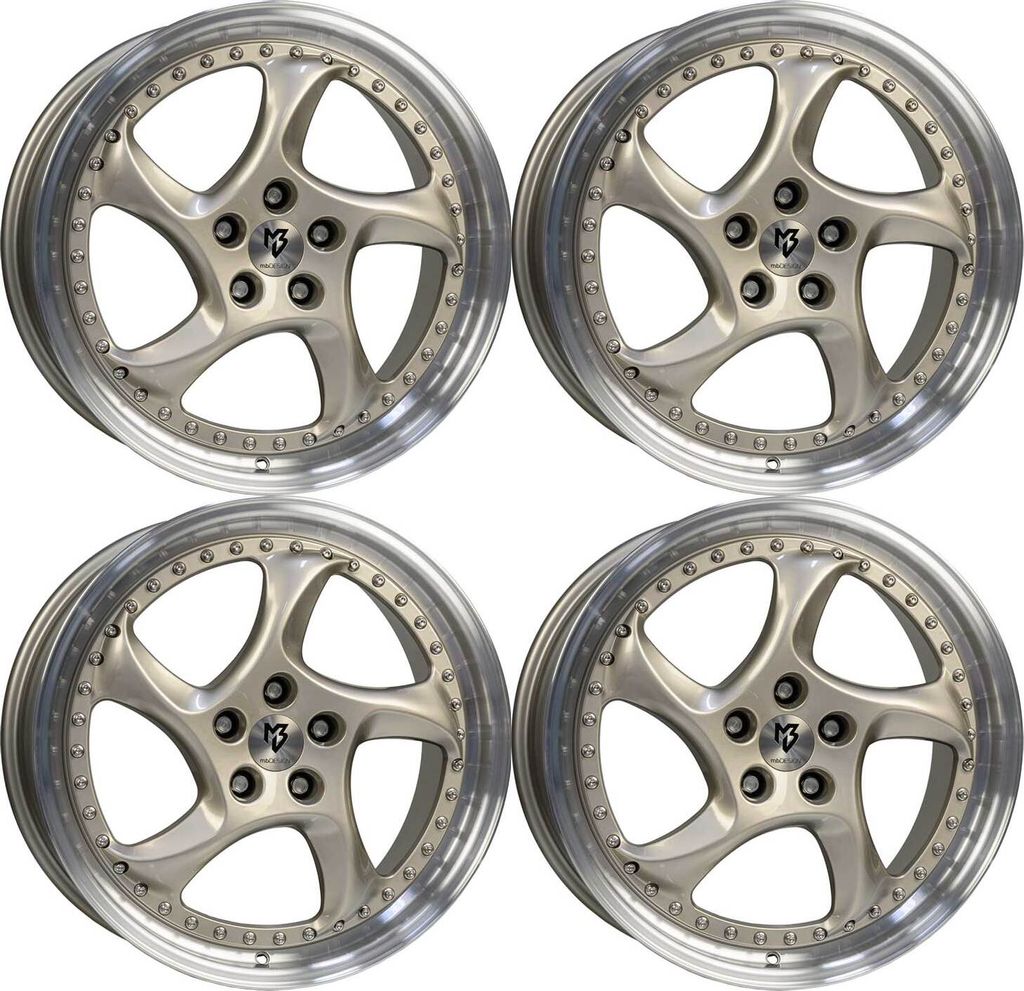 MB Design Felgen TURBO S 9.5Jx19 ET 40 5x112 Diamant Silber 4-TUS9519405RZ-CH4 kompatibel mit VW Arteon