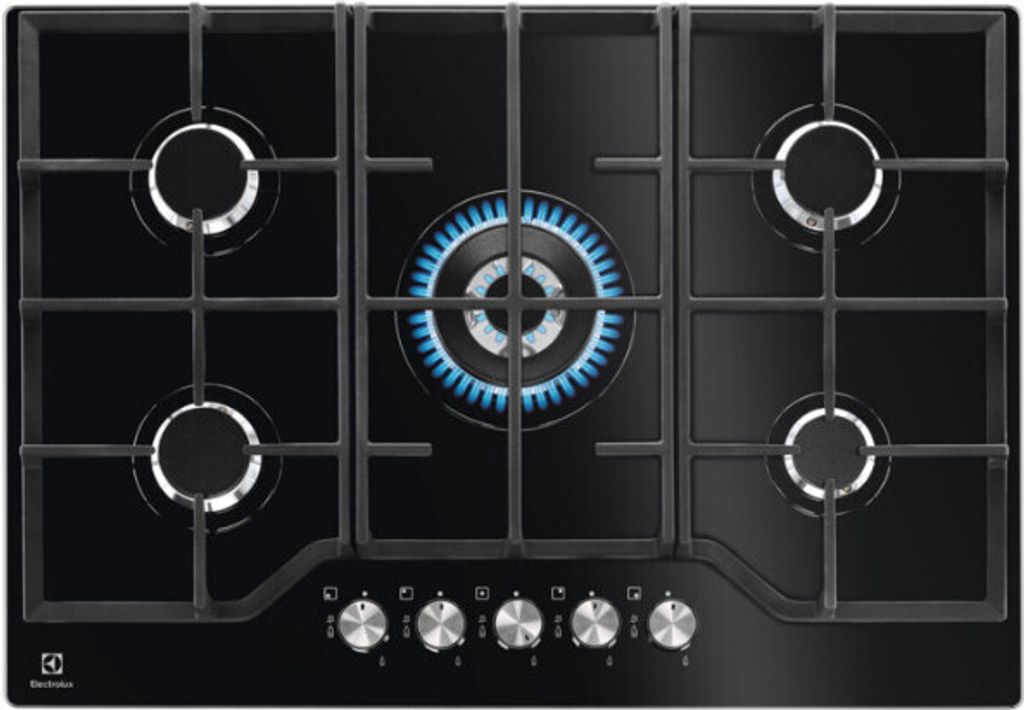 Electrolux EGG7536K Schwarz Eingebaut 74 cm Gas 5 Brenner Produktbild 1