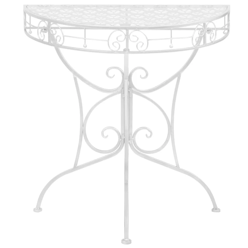 Tavolino Ingresso Argento Metallo vidaXL | Salvaspazio Vintage 74cm