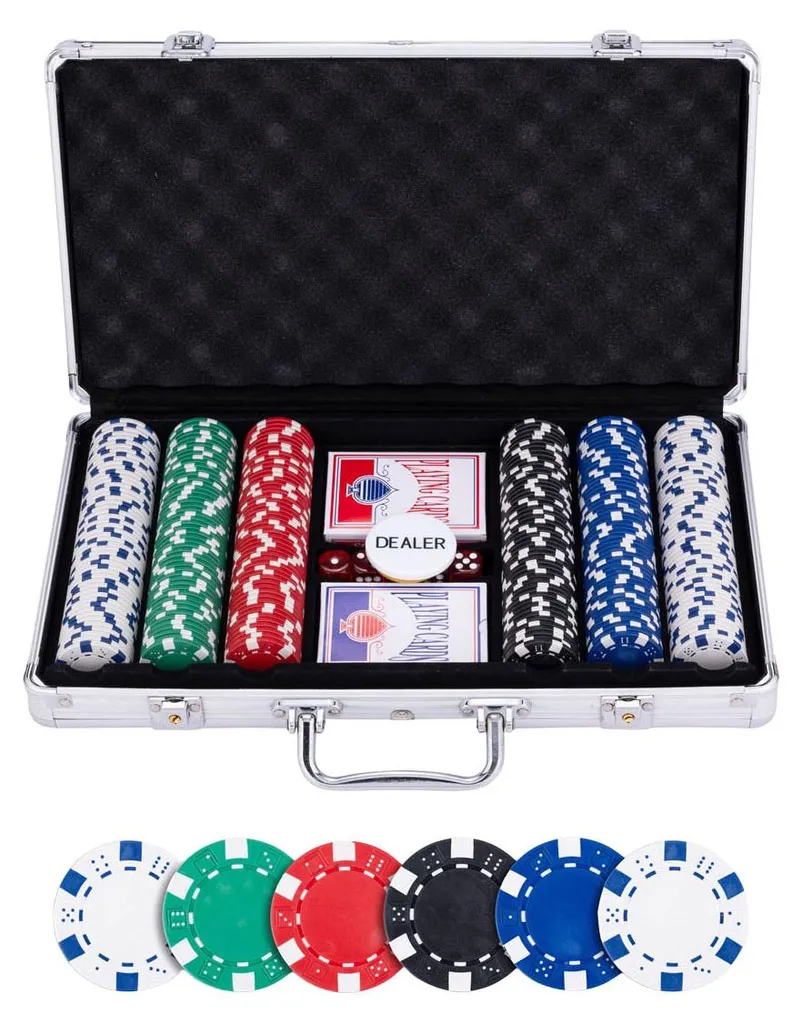 Poker Set 300 Standard - Mallette de Poker en Aluminium avec 300 Jetons