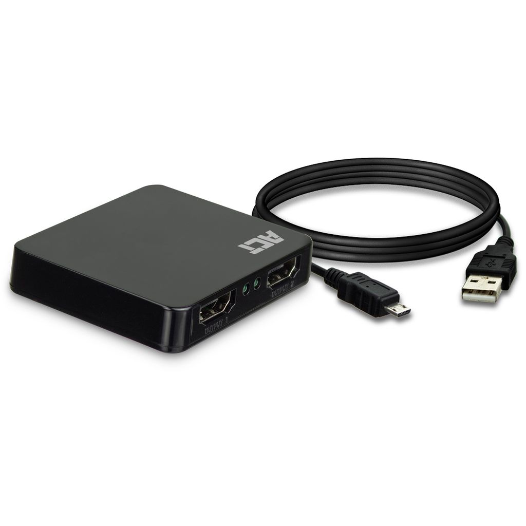 Répartiteur Hdmi 1 X 2, 4k @ 30 Hz, Alimentation Par Usb Image du produit 