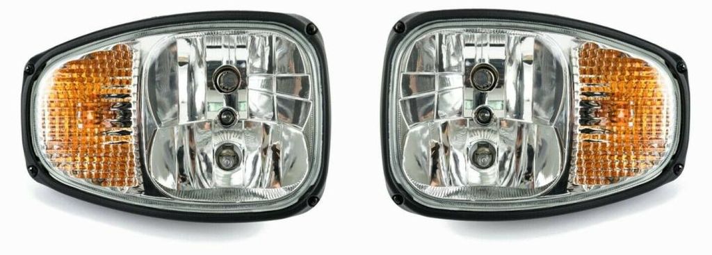 Komplettsatz Scheinwerfer links + rechts mit Blinker und Positionsleuchte für JCB, Traktor, Bagger, Mähdrescher und andere landw