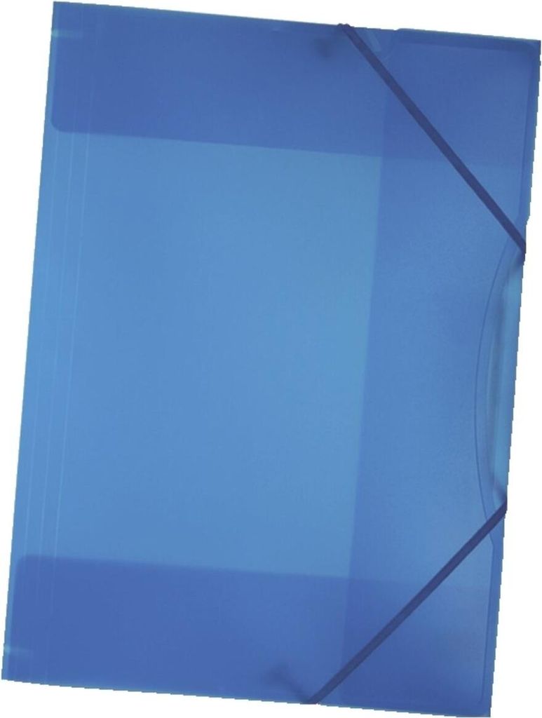 Folia Sammelmappe mit Gummiband, DIN A3, 1 Stück, transparent blau