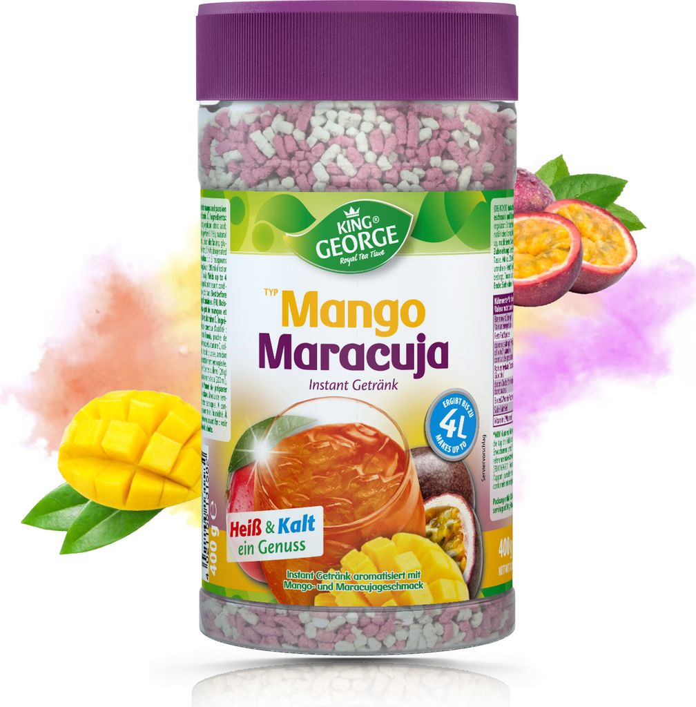 KING GEORGE Mango Maracuja Napój instant 6 x 400 g Herbata Zdjęcie produktu 