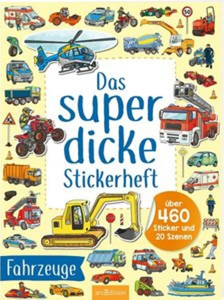 Das superdicke Stickerheft -  Fahrzeuge Produktbild 