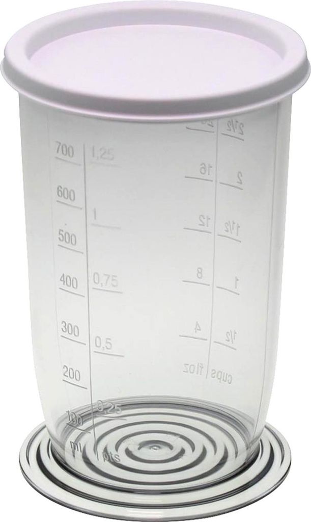 Universal-Messbecher mit Skala 21416 (H15,5 xØ 9 cm) 700 ml für Stab-/Handmixer