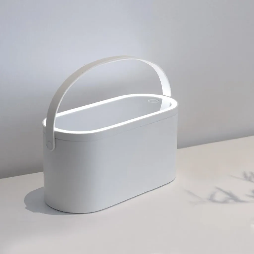 Miroir LED portable INF blanc à intensité variable et design fin - 3