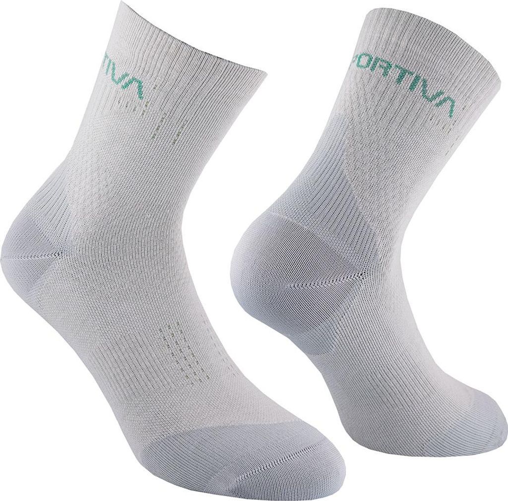Sprint Trail Socks, Mountain Running, Unisex, Socks, G19E37 Onyx/Aspen Green, S - La Sportiva