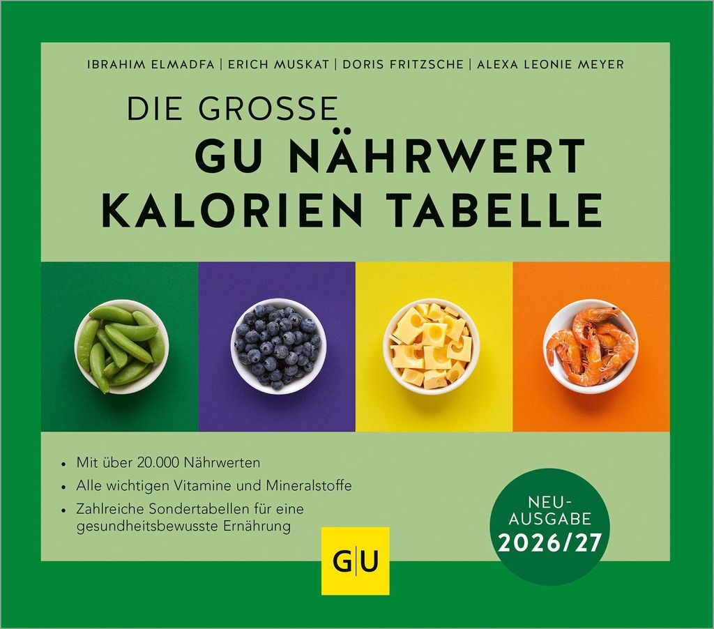 Die große GU Nährwert-Kalorien-Tabelle 2026/27 Produktbild 