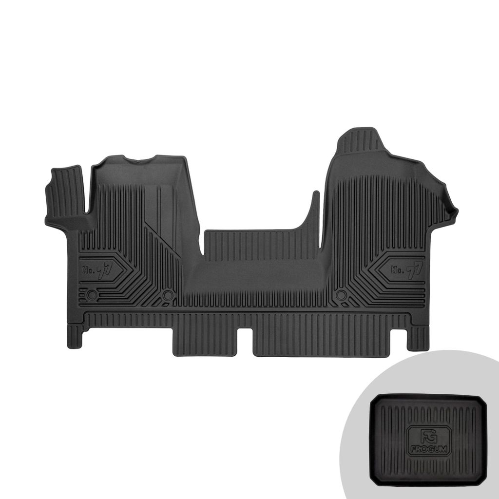 FROGUM No.77 Gummimatten Ganzjahresset von Auto Fußmatten Autofussmatten für Nissan NV400 ab 2011, für Opel Movano B ab 2010, für Renault Maste...