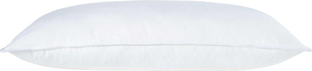 A white pillow on a white background.