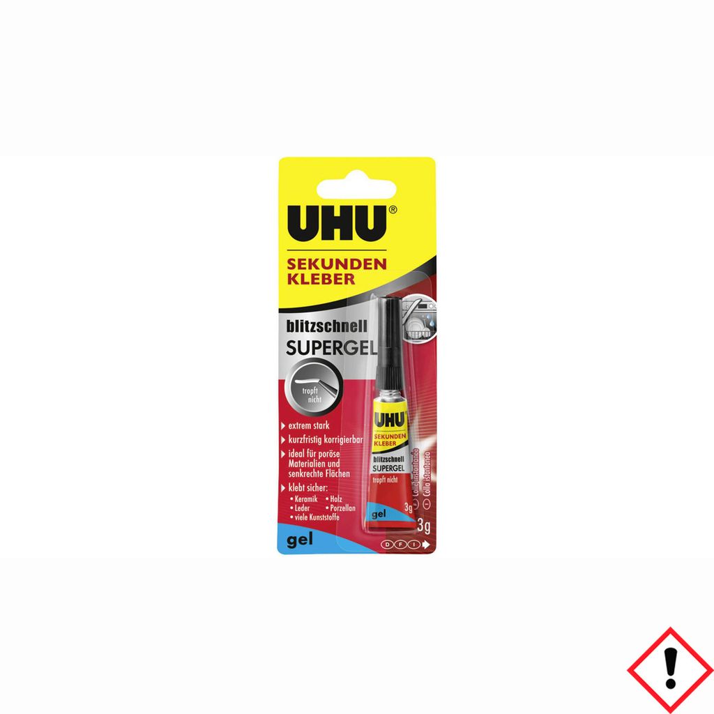 UHU Sekundenkleber blitzschnell Supergel 3 g