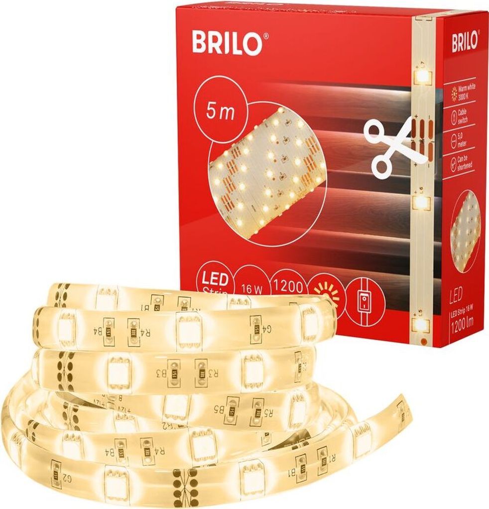 LED Band LED Stripe 5 Meter selbstklebend 16W weiß Produktbild 