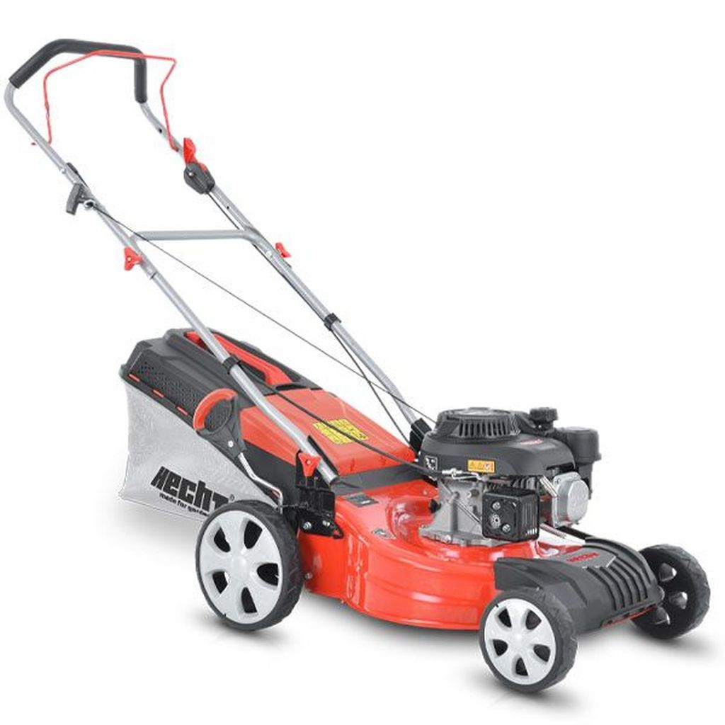HECHT 546 Rasenmäher Benzin | 46 cm Schnittbreite | 3,67 PS | 55L Fangkorb| 8-fache Höhenverstellung