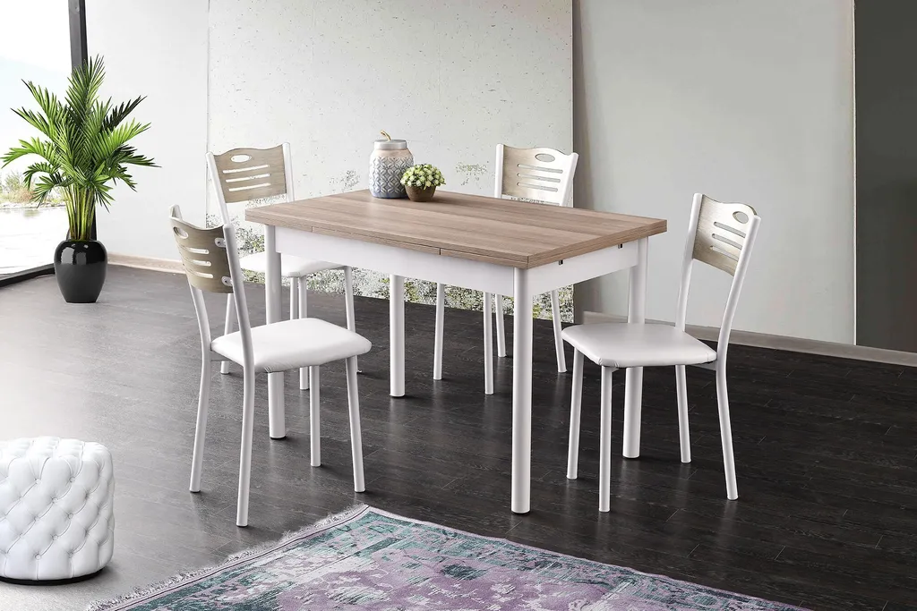 Table à manger chêne Polo 1302 facile à nettoyer pour petits espaces