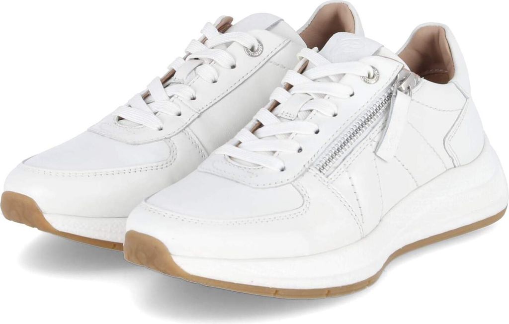 Salamander Damen Low Sneaker Weiß Glattleder Größe: 41