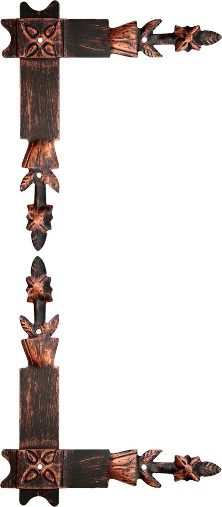 2 Winkel Flachwinkel Eckwinkel Schmiedeeisen 300 Kupfer