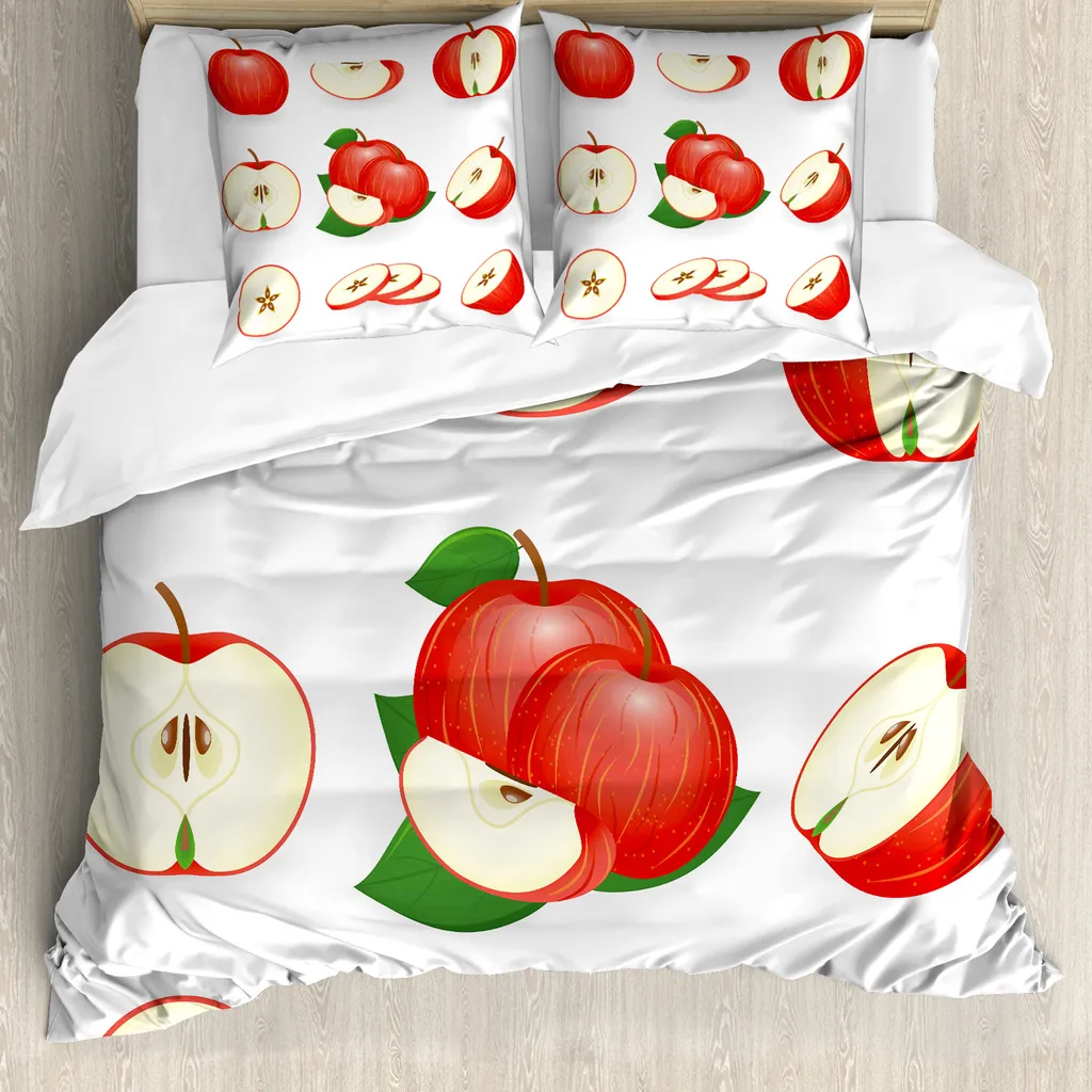 Parure Copripiumino Matrimoniale 200x200 ABAKUHAUS Frutta e Dolci