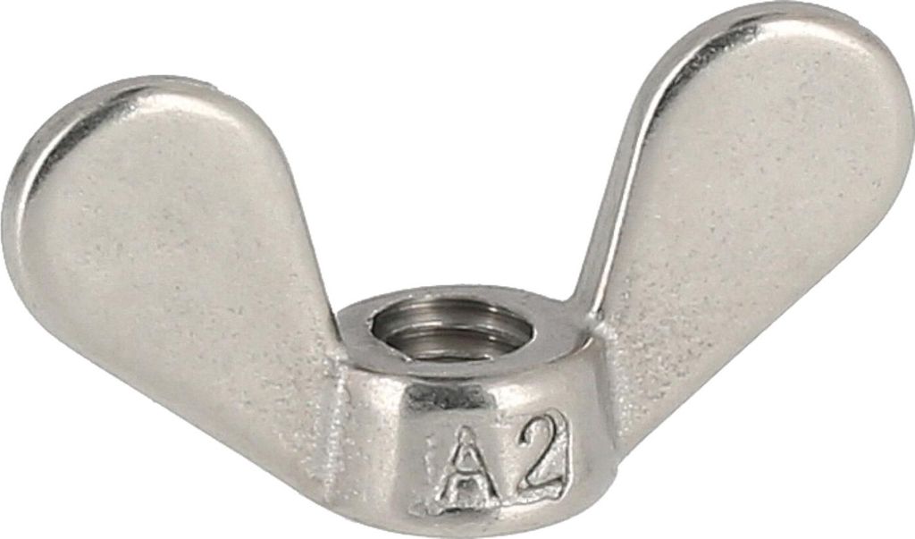 Flügelmutter M6, in Edelstahl - DIN315D