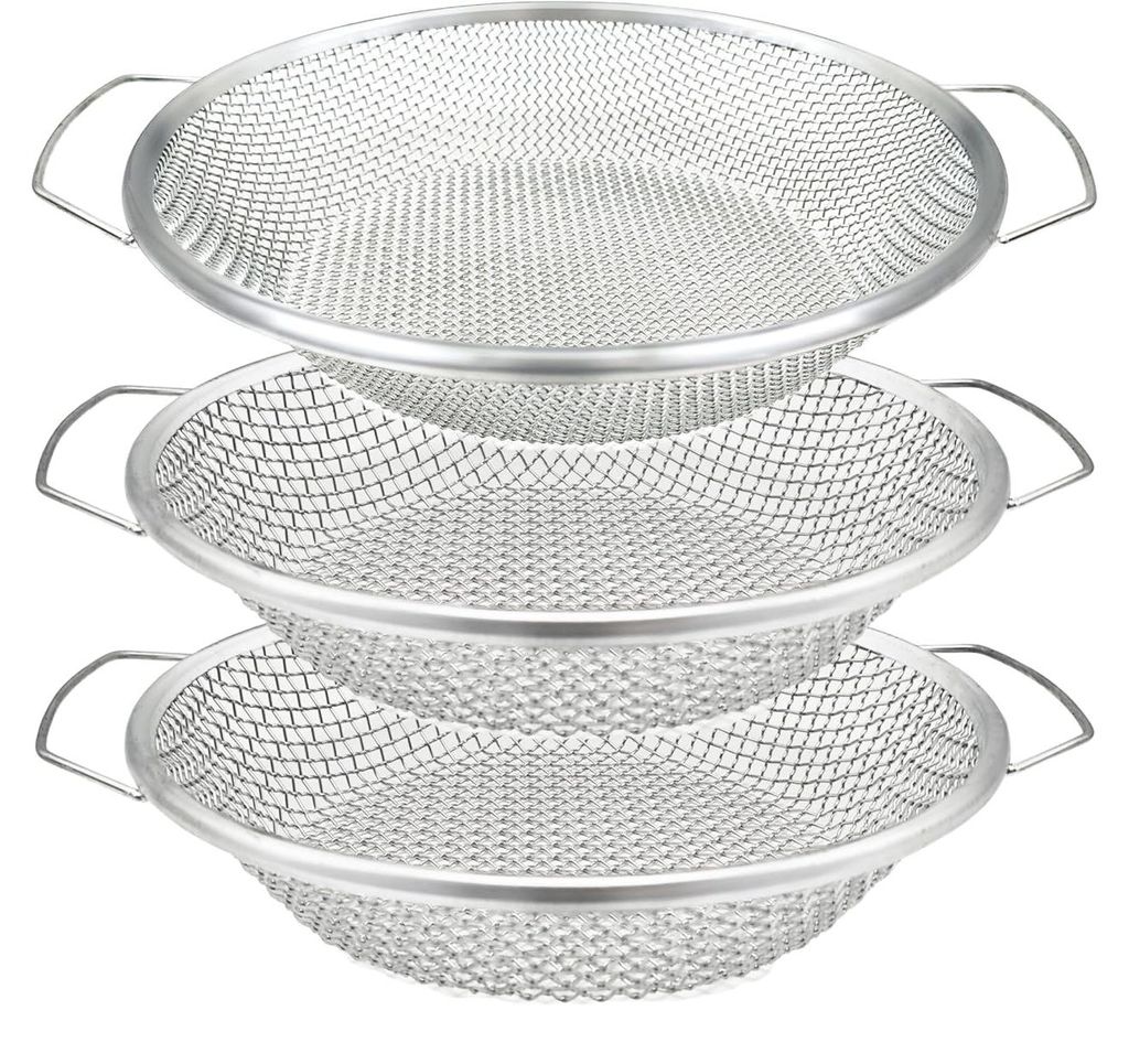 Gartensieb Set 3-teilig Erd- und Kompostsieb mit Griff für Produktbild 