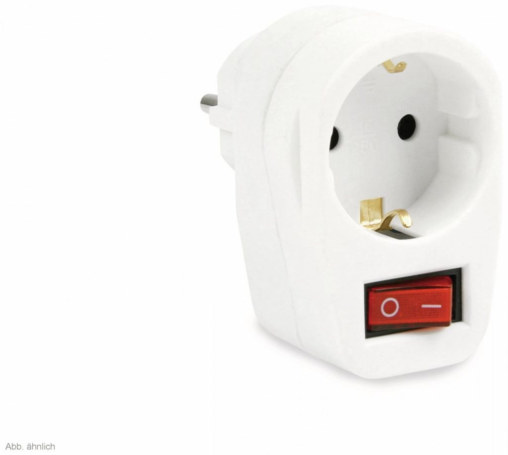 Goobay 68906, Typu F, Typu F, 250 V, 50 Hz, 16 A, Biały Zdjęcie produktu 