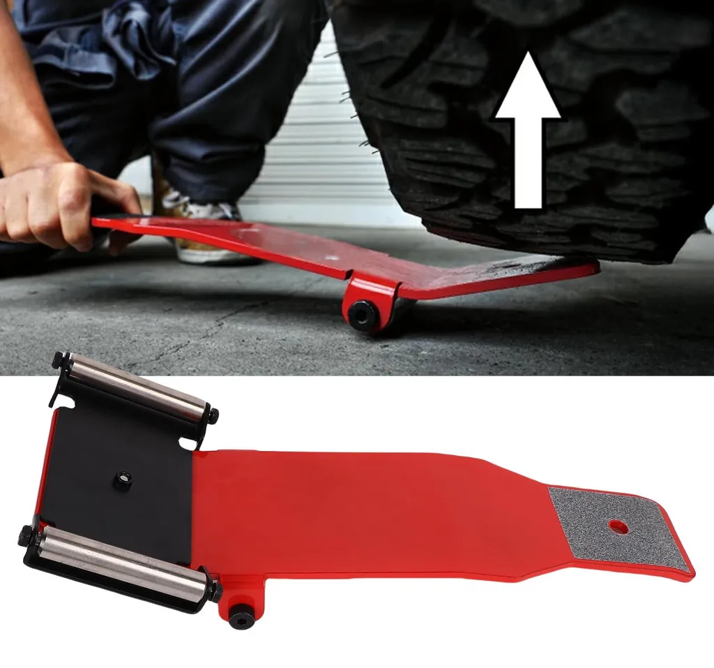 Levier de levage robuste pour roue de camion avec support roulant - 3