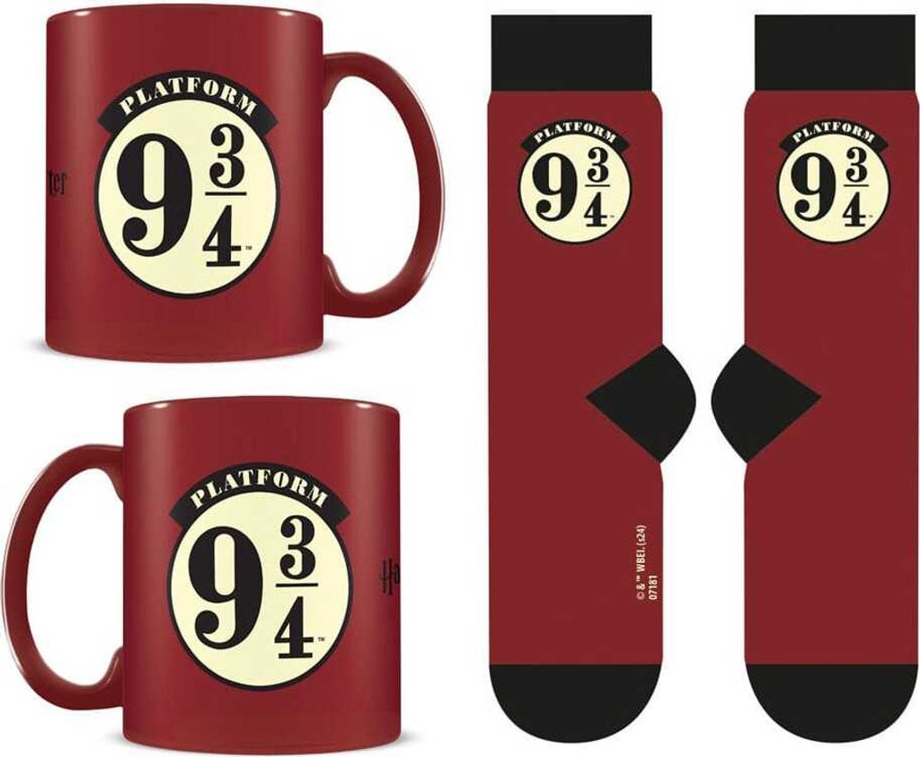 Harry Potter Set Tasse und Socken 9 3/4 Produktbild 