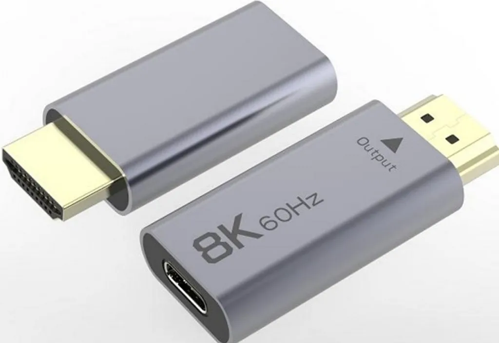 PremiumCord Adaptateur USB-C vers HDMI 8K 60Hz en Aluminium Noir
