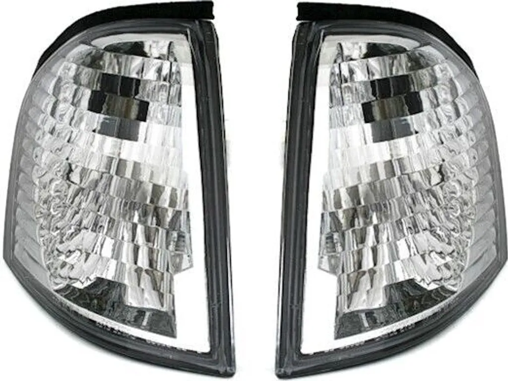 2x indicatori di direzione anteriori in vetro trasparente per Mercedes Classe C W202 S202 dal 1993-2000