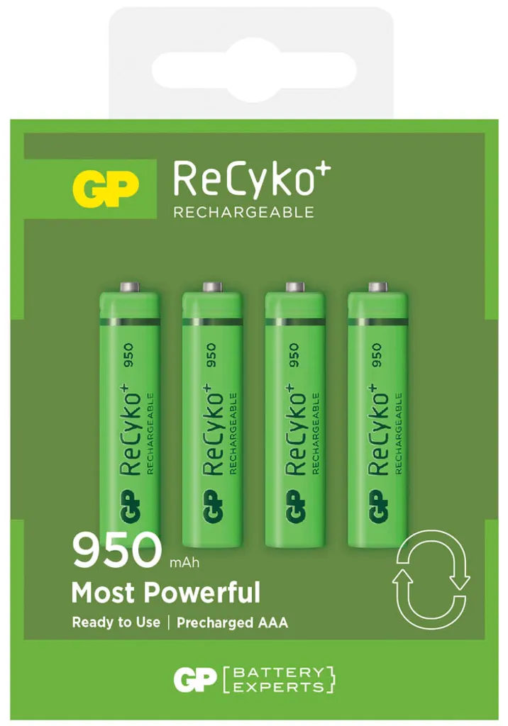 Piles Rechargeables AAA GP 1000mAh NiMH format Micro Pack de 4 Unités - 5