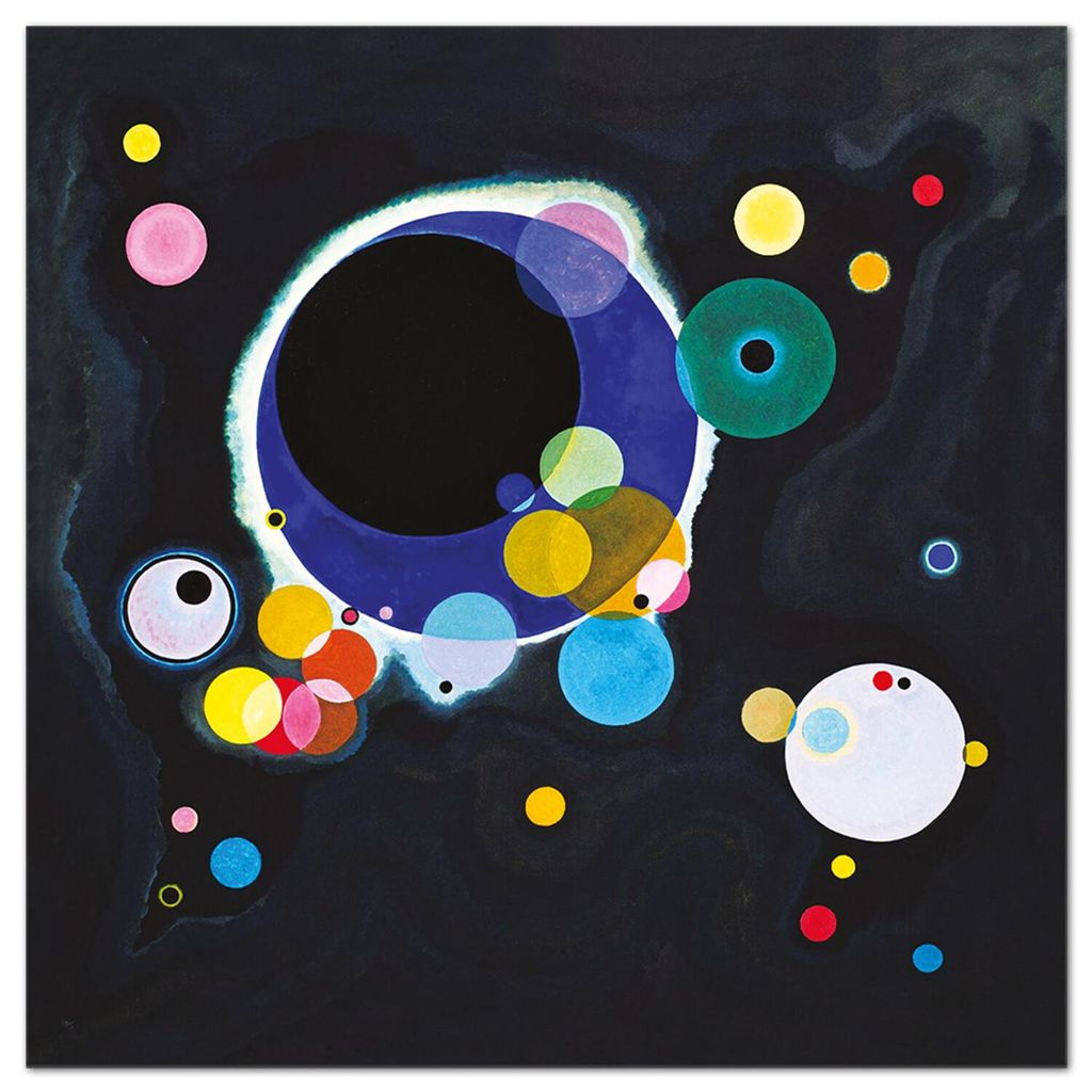 Giallobus - Einige Kreise - Vassily Kandinsky - 50L x 50B cm - Bild - Acrylglas